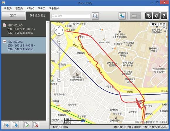 캐논 EOS 6D의 GPS 로그 기록 기능 (사진=캐논코리아컨슈머이미징) 