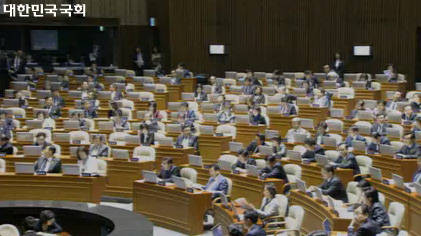 국회 본회의가 열리고 있는 장면 (이미지=국회) 