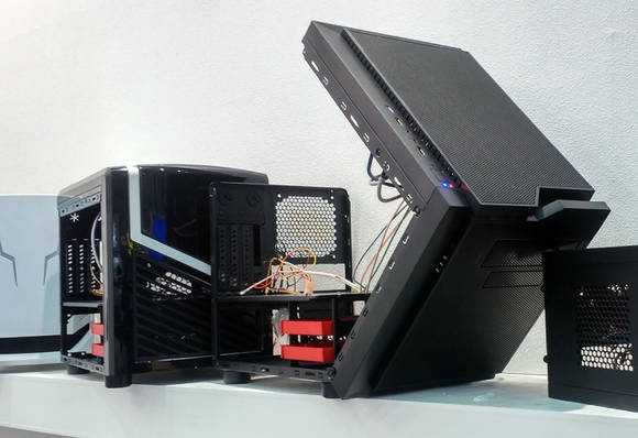 독특한 개폐 구조를 적용한 큐브형 PC 케이스 ‘WING 3’와 ‘WING 5’ (사진=다오테크) 