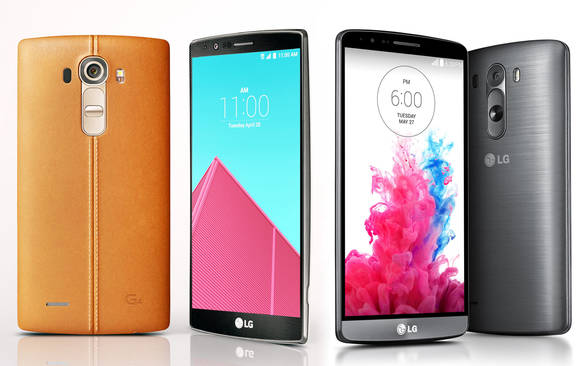 LG G4(좌)와 G3(우) (사진=LG전자) 