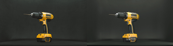 실제 제품 사진(왼쪽)과 디자인웍스로 구현한 렌더링된 이미지(오른쪽)의 비교 (사진=엔비디아) 
