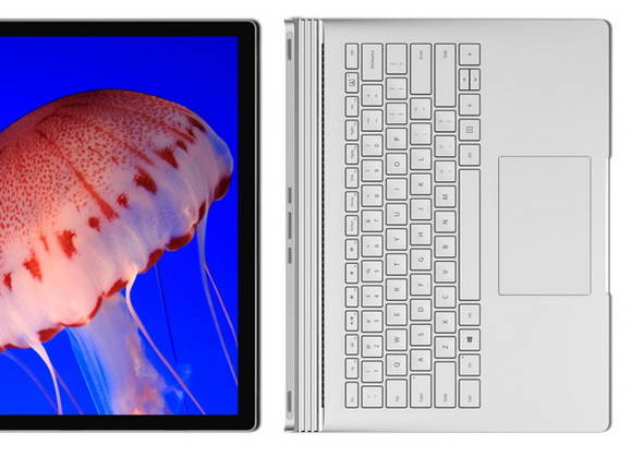 서피스북은 노트북이면서도 분리해 사용 가능한 기존 서피스 시리즈의 정체성을 잇는 제품이기도 하다.(사진= MS) 