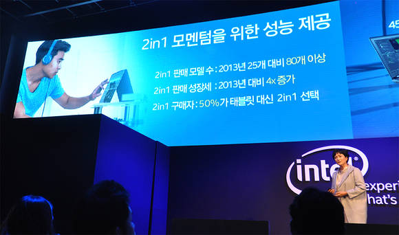 인텔은 차세대 프로세서 발표와 더불어 2in1 시장에 대한 정책적인 지원 의사를 밝혔다. 
