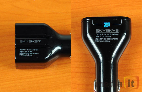 SKY8K14모델과 마찬가지로 USB 포트 하나당 최대 2.4A 12W의 넉넉한 출력을 제공한다. 