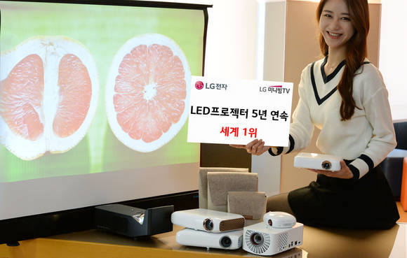 LG전자 미니빔 TV, 글로벌 LED 프로젝터 시장 점유율 1위 (사진=LG전자) 