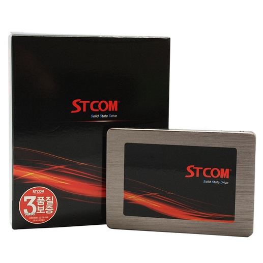 에스티컴이 자체 브랜드로 내놓은 ‘STCOM SSD’ / 에스티컴 제공