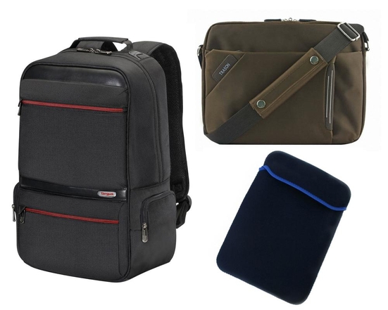 노트북용 가방과 파우치는 가벼운 나들이나,여행에 필수품이다. / 타거스, 노트케이스, 카라스 제공