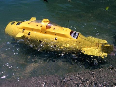 ’씨울프' RC잠수함, 물에 떠 있는 모습 / 썬더타이거 제공