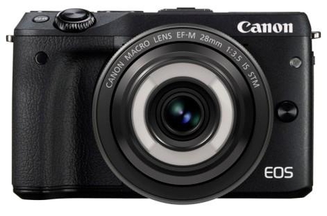 캐논 미러리스 카메라 EOS M3와 세계 최초 링 라이트 탑재 접사 렌즈 EF-M 28mm F3.5 IS STM. / 캐논 제공