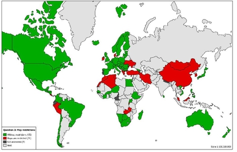 UN-GGIM에 따르면 세계 21개국이 지도 데이터 접근을 제한하고 있다. / UN GGIM 제공