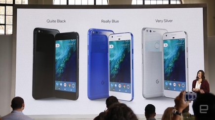 구글은 세 가지 색상의 구글 픽셀폰을 4일 공개했다. / 엔가젯 제공