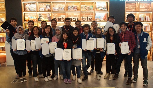 넷마블게임즈가 인도네시아 대학생 20명을 대상으로한 '글로벌 인턴십'을 진행했다. / 넷마블 제공