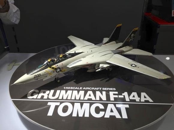 시즈오카 하비쇼 2016년, 타미야가 선보인 ‘F-14A 톰캣’ 프라모델. / 김형원 기자