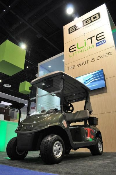 이지고는 1월 26일부터 29일까지 미국 올랜도에서 열리는 국제 골프용품 박람회에 삼성SDI 배터리가 장착된 골프카를 전시했다. / 삼성SDI 제공