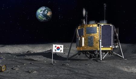달 표면에 착륙한 달착륙선 형상도. / 한국항공우주연구원 제공