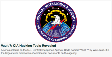 위키리크스가 공개한 CIA 해킹 도구. / 위키리크스 홈페이지 갈무리