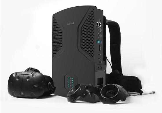 조텍코리아를 통해 국내 수입을 추진중이던 무선 가상현실 구현용 ‘VR 백팩 PC’. / 조텍 제공