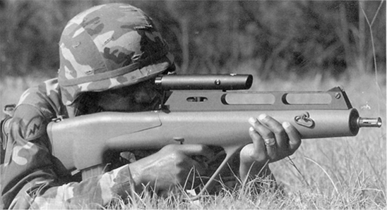 미육군 차기소총으로 경쟁했던 슈타이어 ACR 소총.