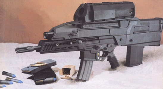 K11 복합소총의 아버지라고 할 수 있는 XM29 OICW.