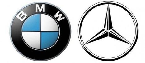 BMW와 메르세데스-벤츠 로고. / IT조선 DB