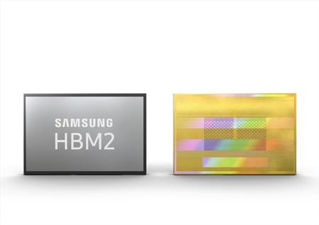 삼성전자 '2세대 8GB HBM2 D램'. / 삼성전자 제공