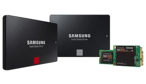 최신 64단 낸드플래시 메모리를 탑재한 삼성전자 ‘860시리즈’ SSD. / 삼성전자 제공
