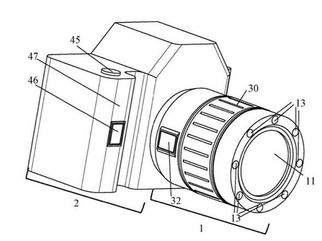 캐논이 출원한 디지털 카메라 본체·교환식 렌즈용 지문인식 특허 이미지. / 미국 특허청 갈무리