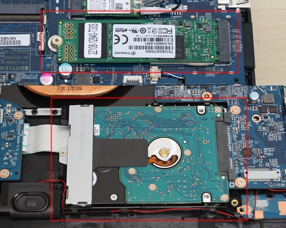 고성능 M.2 SSD와 1개의 SATA HDD를 지원한다. / 최용석 기자