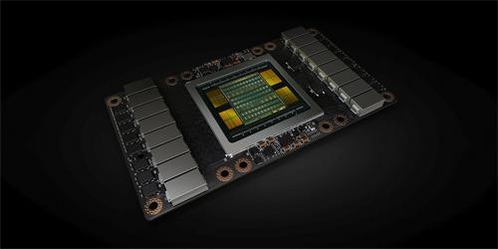 엔비디아 볼타 GPU. 엔비디아가 30억달러 개발비를 투자해 개발한 차세대 GPU로 210억개 트랜지스터로 7.5테라플롭스 성능을 구현했다. / 엔비디아 제공