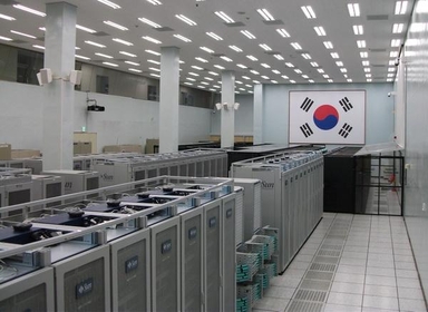 한국과학기술정보연구원 슈퍼컴퓨터 4호기의 모습. / 한국과학기술정보연구원 제공
