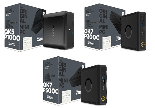 조텍 워크스테이션 미니 PC ‘ZBOX Q 시리즈’ 3종. / 조텍 제공