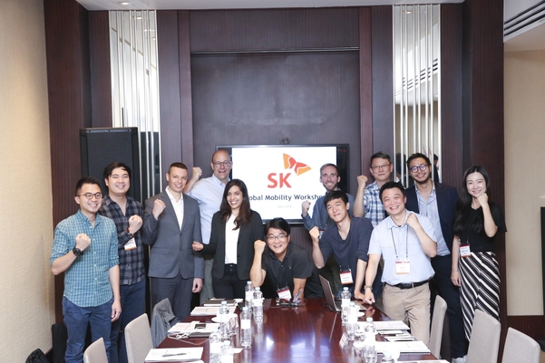 SK가 모빌리티 기업과 함께 글로벌 시장 공략안을 논의했다. / SK 제공