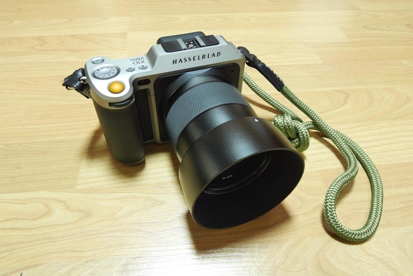 핫셀블라드 X1D에 XCD 45㎜ F3.5 렌즈를 마운트한 모습. / 차주경 기자