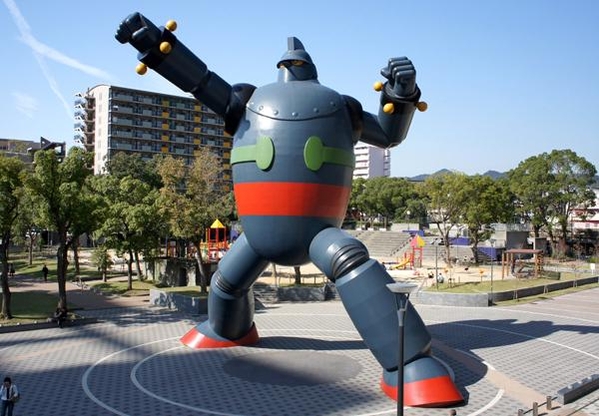 일본 고베시에 설치된 철인28호 대형 조형물. / 위키피디아 제공