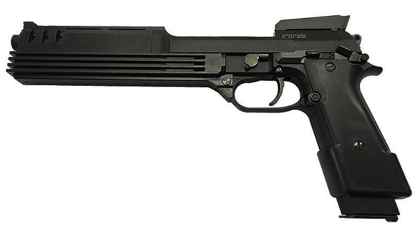 로보캅의 연발권총인 오토 나인. 실은 베리타 M93을 개조하여 만든 가상의 권총이다. 이런 총은 로보캅이 사용하면 백발백중이겠지만, 일반인이 쏘게 되면 거의 명중율을 기대하기 어렵다. / KGC 제공