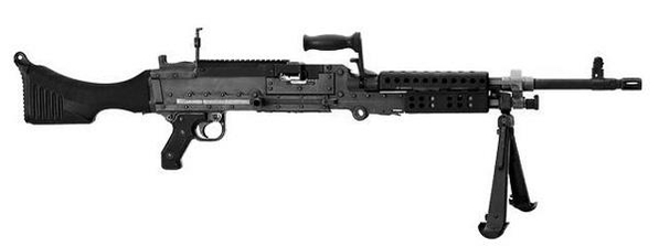 미군이 M60을 퇴출시키고 채용한 M240기관총. 벨기에 FN사에서 개발한 총으로, 미국 말고도 영국 등 여러나라에서 사용 중이다. / 밀리터리 투데이 갈무리