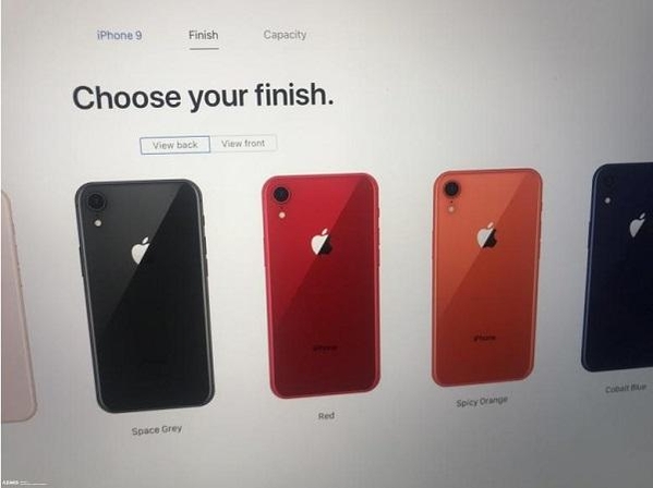 IT 정보 블로그 ‘슬래시 리크스’가 9일 게재한 애플 웹사이트 내 노출된 신형 아이폰 색상 사진. / 슬래시 리크스 갈무리