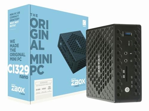 작은 크기와 무소음으로 인강용 PC로 안성맞춤인 ‘조텍 ZBOX CI329 nano Win 10’. / 조텍 제공