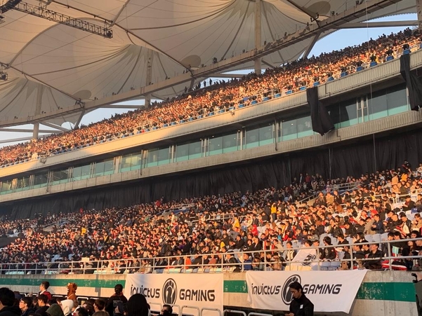 롤드컵 결승 현장사진. 2만 6000명이 인천 문학경기장에 모였다. / IT조선 DB