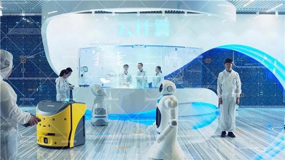 중국 신송로봇이 개발 중인 인공지능 로봇. / 신송로봇 홈페이지 갈무리