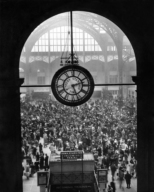 1942년 미국 펜실베이니아 역을 촬영한 사진. / 뉴욕타임스 홈페이지 갈무리