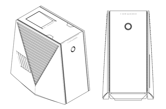 LG전자의 새로운 게이밍 데스크톱 PC로 추정되는 디자인 특허 출원 이미지. / 특허청 제공