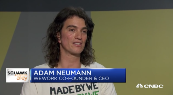 애덤 뉴먼(Adam Neumann) 위워크 공동설립자 겸 최고경영자(CEO) / CNBC 갈무리