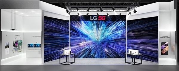 ‘LG와 함께 시작하는 5G’ 부스 조감도. / LG유플러스 제공