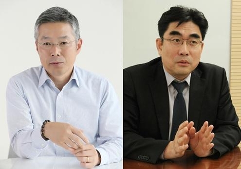 김인회 KT 경영기획부문장(왼쪽))과 이동면 KT 미래플랫폼사업부문장. / KT 제공