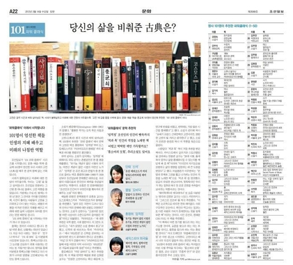 조선일보의 파워클래식 101 기획기사(2012년 3월14일자)
