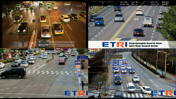 AI 기술이 가미된 ‘CCTV’ 관련 서비스 모습. / ETRI 제공