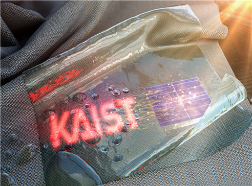 KAIST-전남대 공동 연구팀이 스스로 발전하고 세탁도 가능한 차세대 ‘입는 디스플레이’(사진)를 개발했다. / KAIST 제공