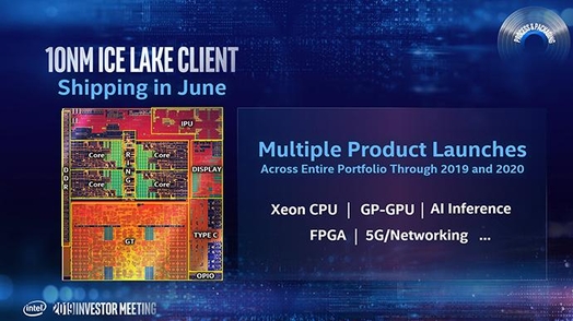 인텔이 차세대 10㎚ 프로세서 제품을 6월부터 PC 제조사들에게 공급한다고 밝혔다. / 인텔 제공