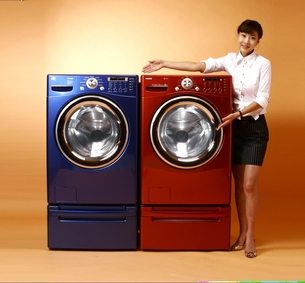 2005년 당시 세계 최대 용량인 LG 15㎏ 드럼세탁기/ 자료 LG전자